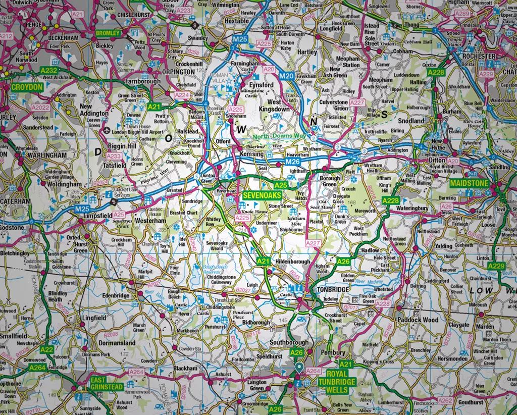 Willpowered Design professional web design and business automation service area coverage for Sevenoaks, TN13, TN14, TN15 and surrounding villages in Kent.