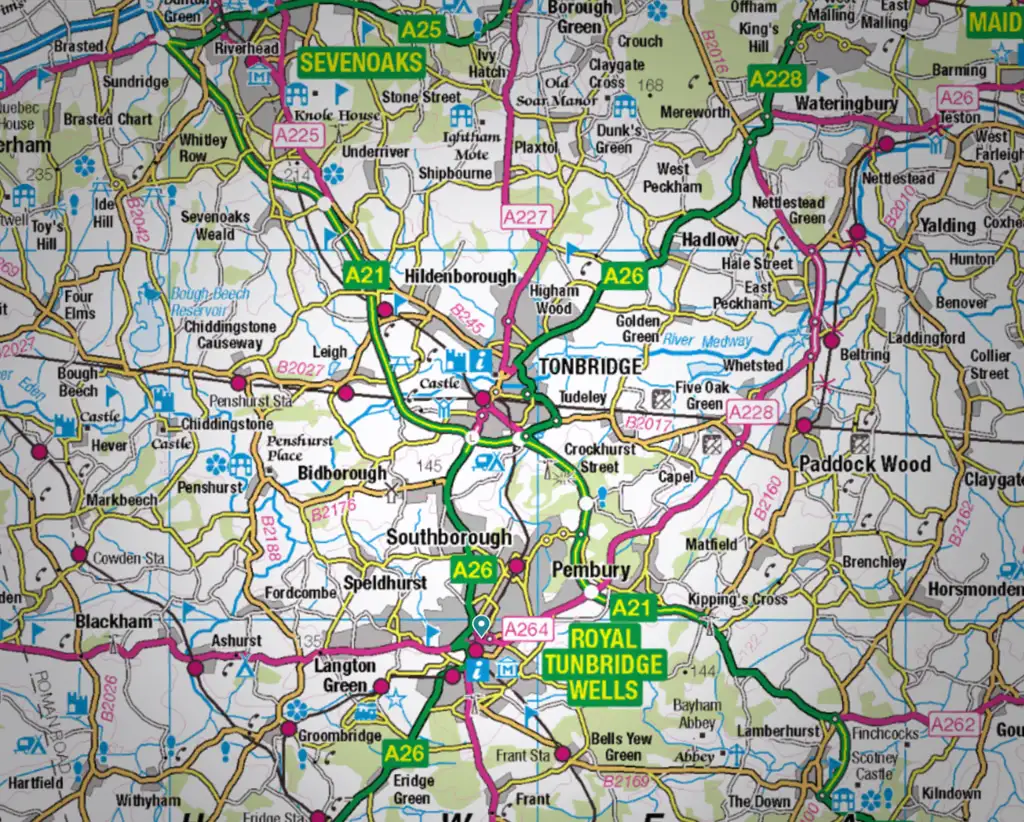 Willpowered Design professional web design and business automation service area coverage for Tonbridge, TN9, TN10, TN11 and surrounding villages in Kent.